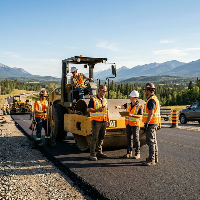 Express Asphalt crew working